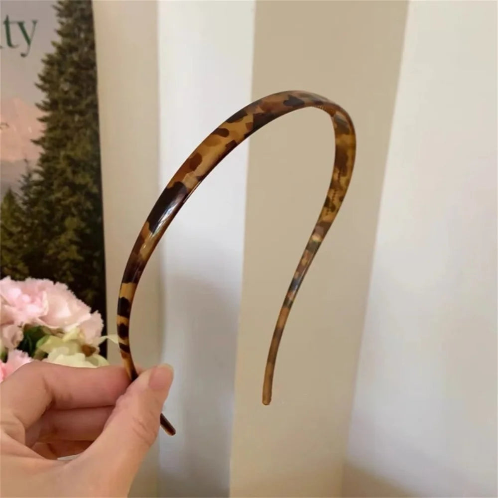 Vintage Sunglasses Frame Shape Hairbands Print Acrylic Thin Hair Hoop Anti-slip Simple H detail view