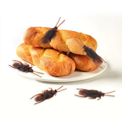 50Pcs Halloween Gadget Plastic Cockroaches Joke Decoration Props Rubber Toy Gags Plastic detail view