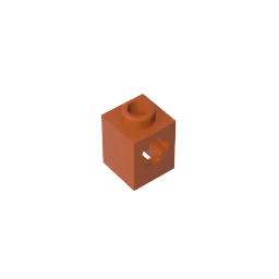 Gobricks GDS-2196 Technical Brick 1 x 1 with Axle Hole | Building Block for Lego additional angle