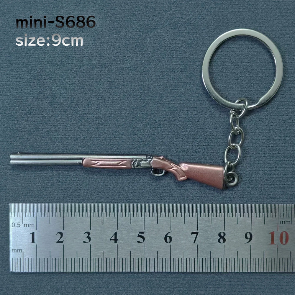 Mini Keychain Pendant Peace Elite 98k Alloy Gun Model PUBG Battlefield Boy Toy Handso lifestyle view