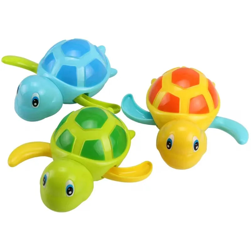 Single Sale Cute Cartoon Animal Tortoise Classic Baby Water Toy Infant Swim Turtle Wound-up Chain Cl