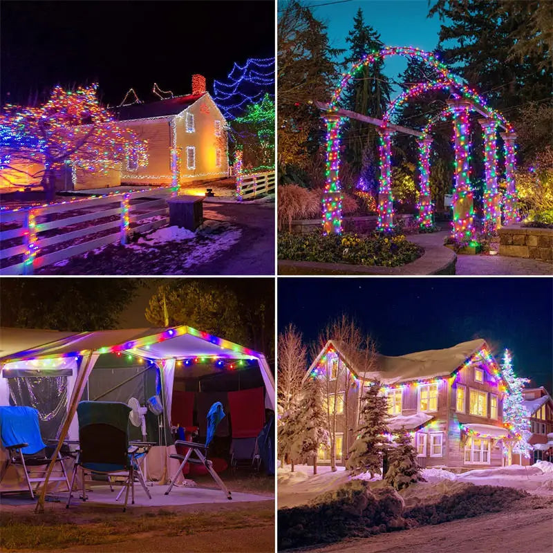 Outdoor Garden Fairy String Light Led Twinkle Waterproof Lamp for Christmas Patio & m lifestyle view