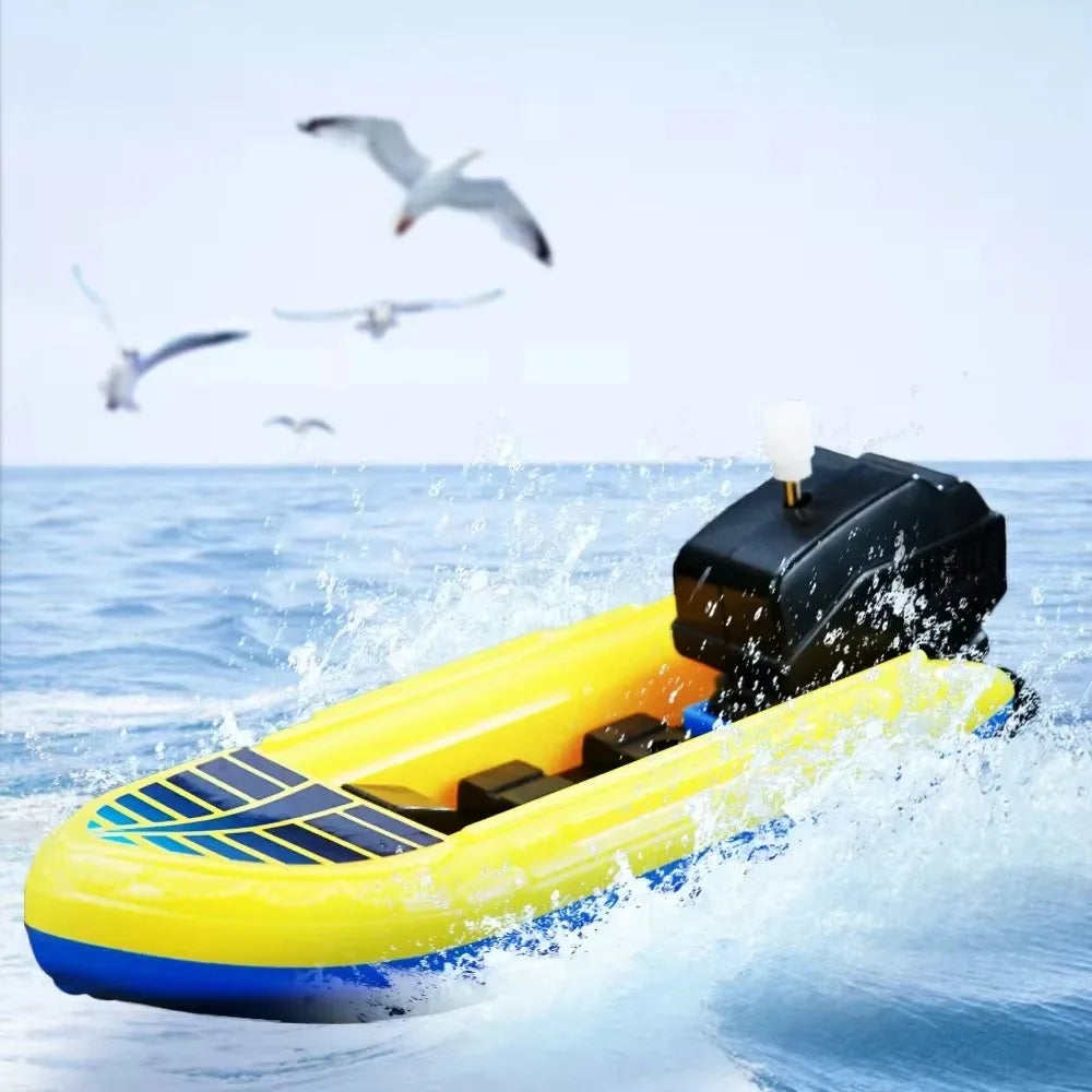 1pc Speed Boat Clockwork Toys Ship Wind Up Toy Float In Water Kids Toys Classic Bathtub Shower Bath