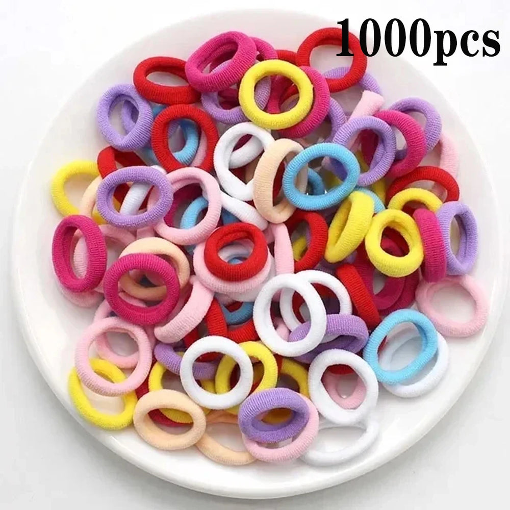 Ponytail Hold Small Hair Tie Rubber Bands Scrunchie Hair additional angle