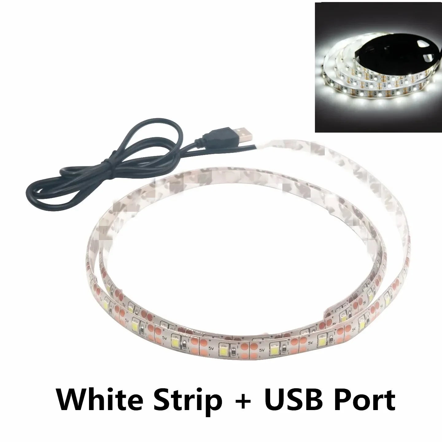 5V USB LED Strip Lights | Flexible Home TV Background Lighting