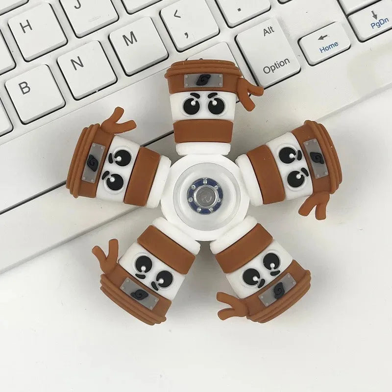 Italian Brainrot Tung Fidget Spinner Chain Toy Deformed Antistress Hand Spinner Ven additional angle
