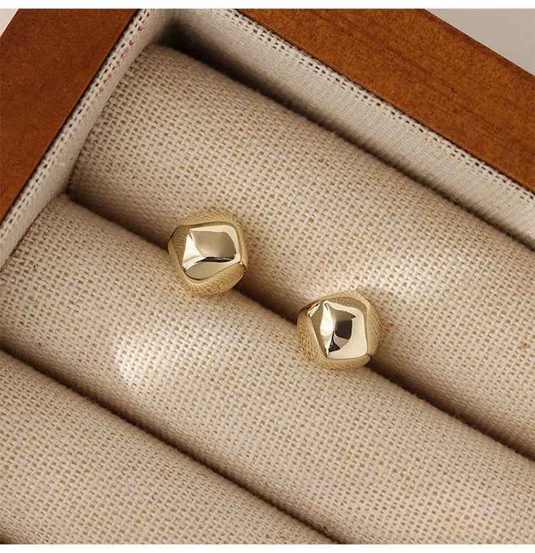 925 Silver Stud Earrings for Women additional angle
