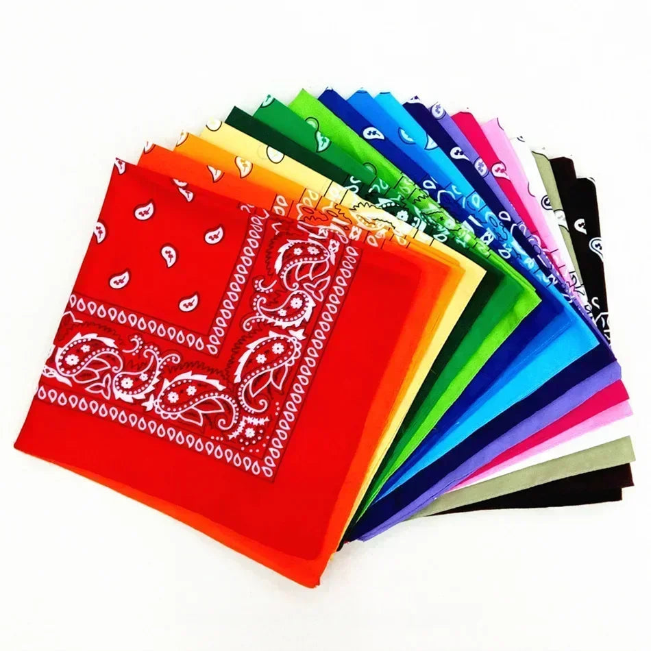 55cm*55cm Outdoor Sports Bandana Scarf Face Mask Riding Camping Cycling Headscarf Tube Wristband Pai