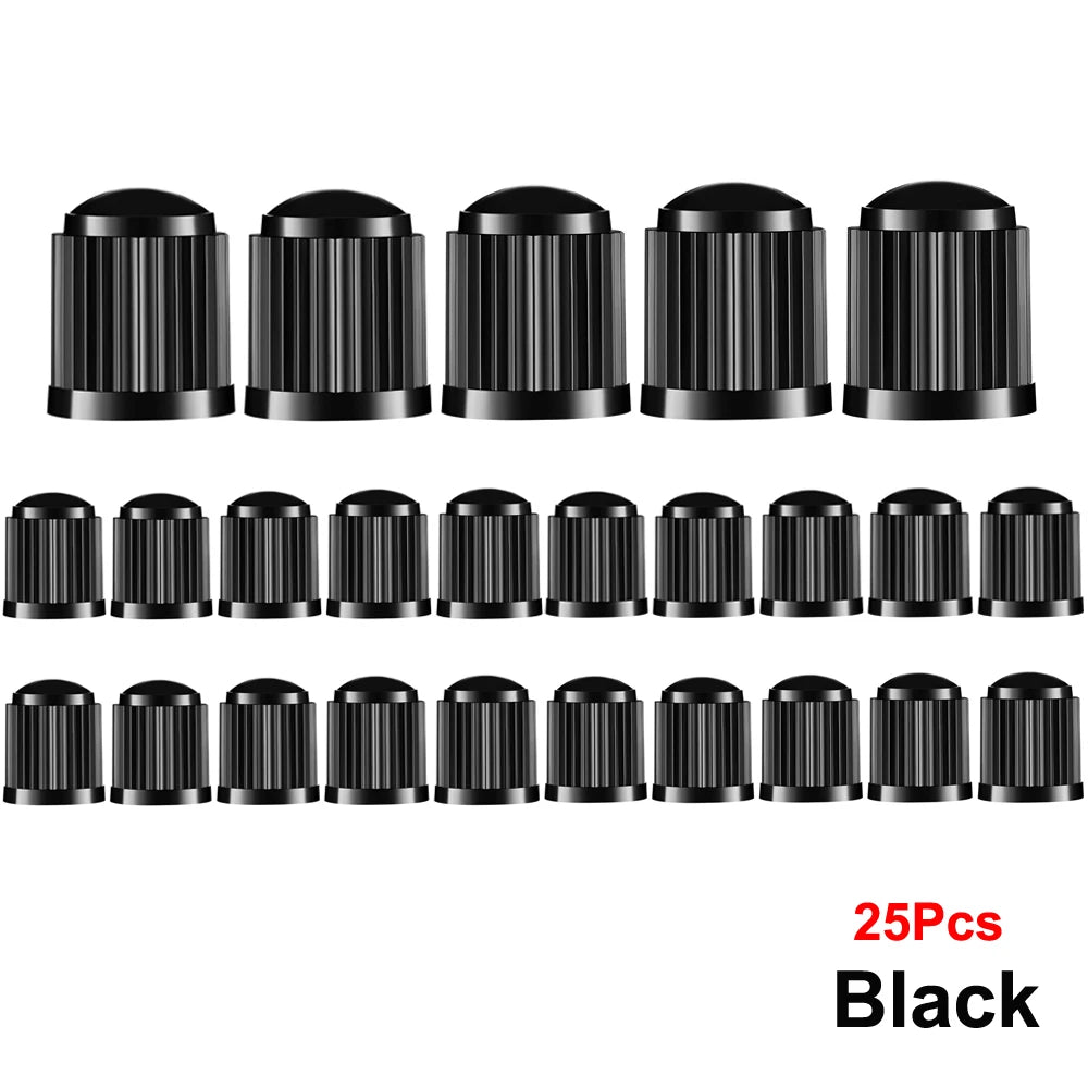 Plastic Tire Stem Valve Caps for Cars, SUVs, Trucks, Bikes and Motorcycles detail view