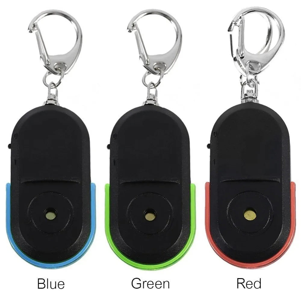Smart Wireless Anti-Lost Key Finder | Whistle Activated Alarm with LED Light close-up view