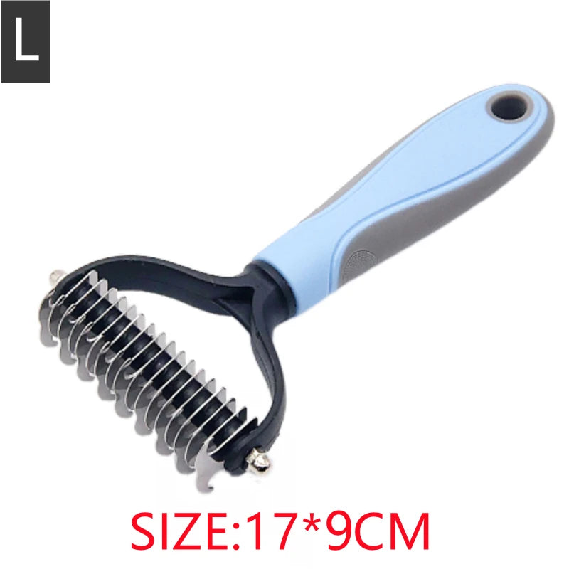 New Professional Pet Cat Hair Removal Comb Brush Dog Grooming Shedding Tools Puppy additional angle