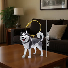 Clear Puppy Hair Memorial Keepsake Capsule Pet's Dog Fur Container DIY Pendant Keychai close-up view