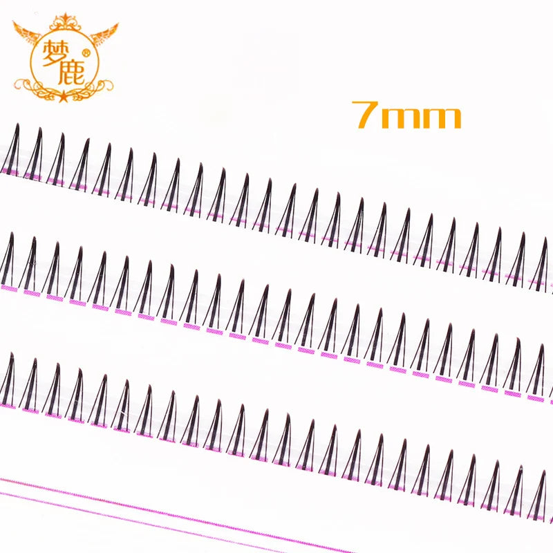 Brown Lashes A Type False Eyelashes 8-12mm | Natural Fairy Lash Clusters for Korean additional angle