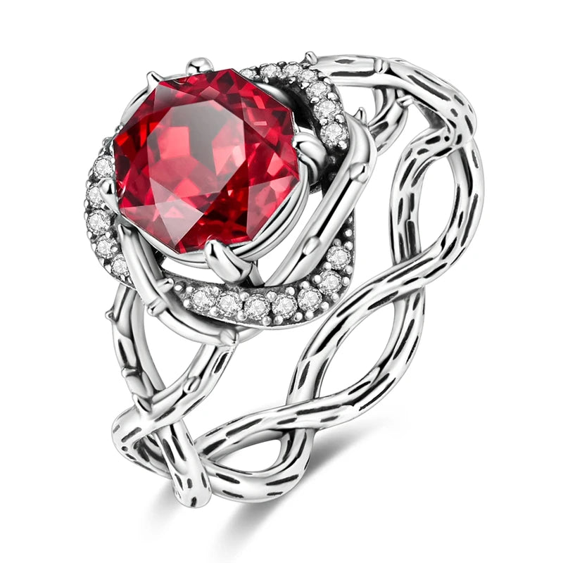 Daisy 925 Sterling Silver Wedding Ring | Sparkling Zircon Engagement Jewelry lifestyle view