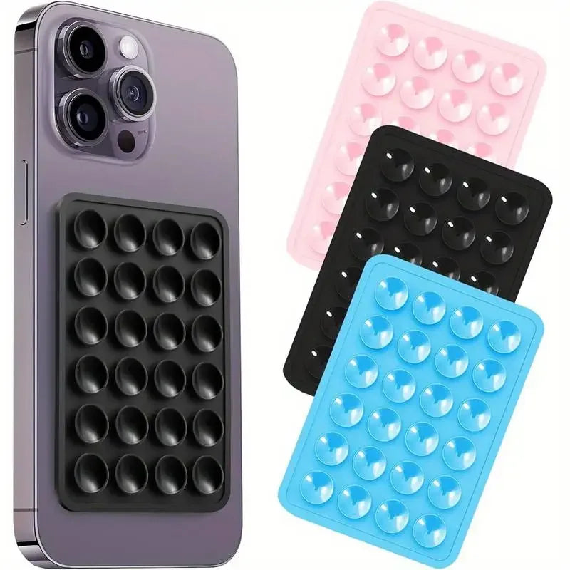 Silicone Suction Phone Holder Mat Multifunctional Suction Cup Wall Stand Square Anti- alternate view