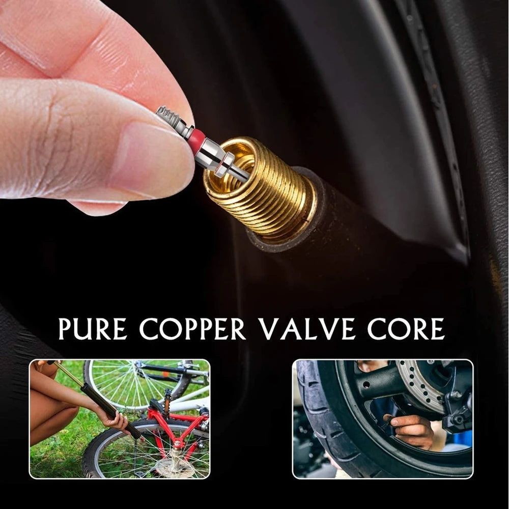 Schrader Tire Valve Core - American/US Valve Stems Core for Most Automotive,RV,ATV & lifestyle view
