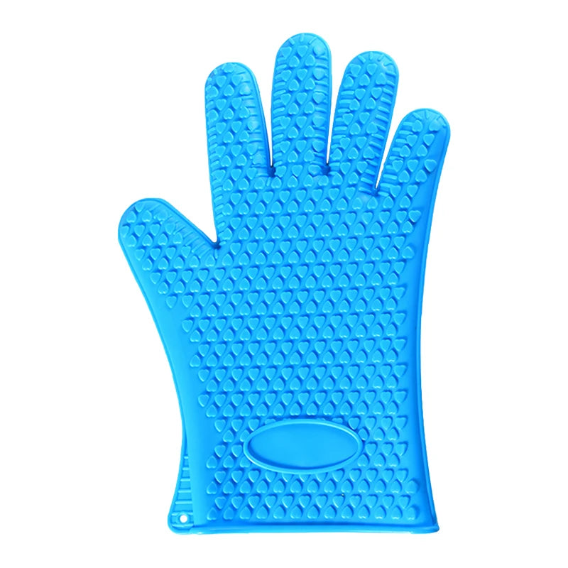 Silicone Oven Mitt | Heat Resistant Gloves with Full Finger and Wrist Protection lifestyle view