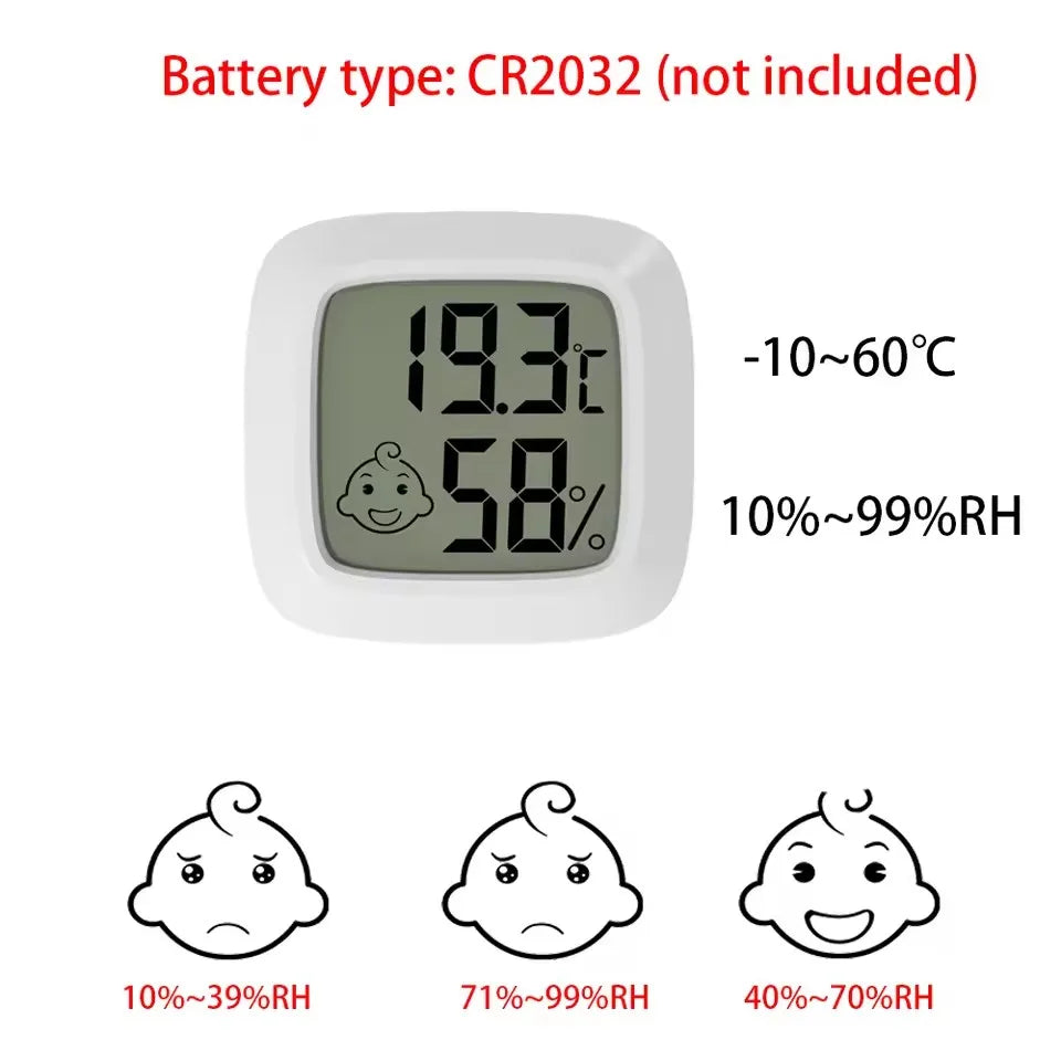 Mini Indoor Thermometer | LCD Digital Temperature and Humidity Room Monitor detail view