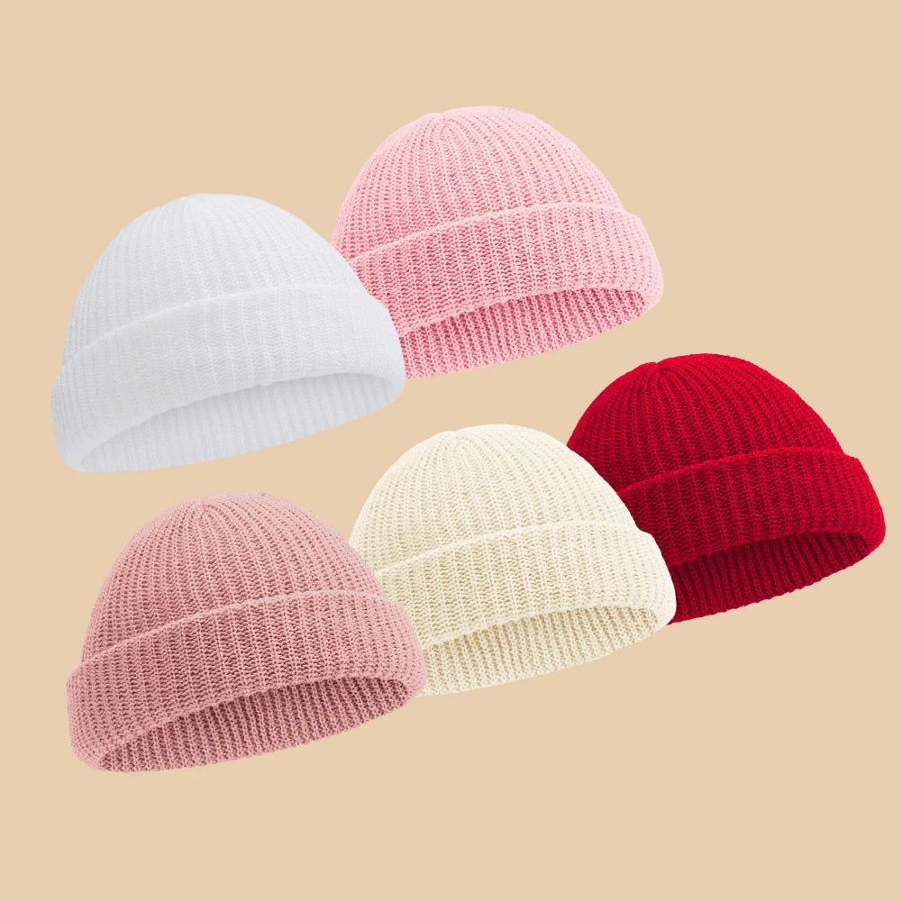 Baby Knitted Turban Hat for Boys Girls | Solid Color Winter Beanie alternate view
