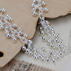 925 Sterling Silver Chain Link Bracelet for Women