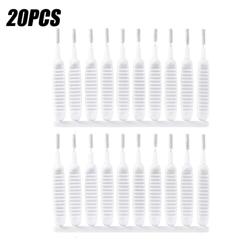 10-100PCS Shower Cleaning Brush Bathroom Micro Nylon Brush Nozzle Anti-blocking Cleaning detail view