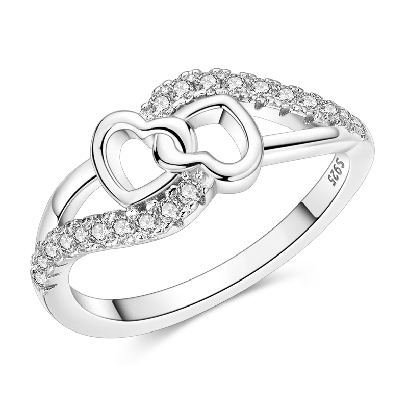 Daisy 925 Sterling Silver Wedding Ring | Sparkling Zircon Engagement Jewelry close-up view