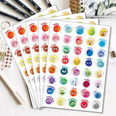 200 Pcs Emotional Feelings Stickers Set | Funny Mood Stickers for Student Emotional Support
