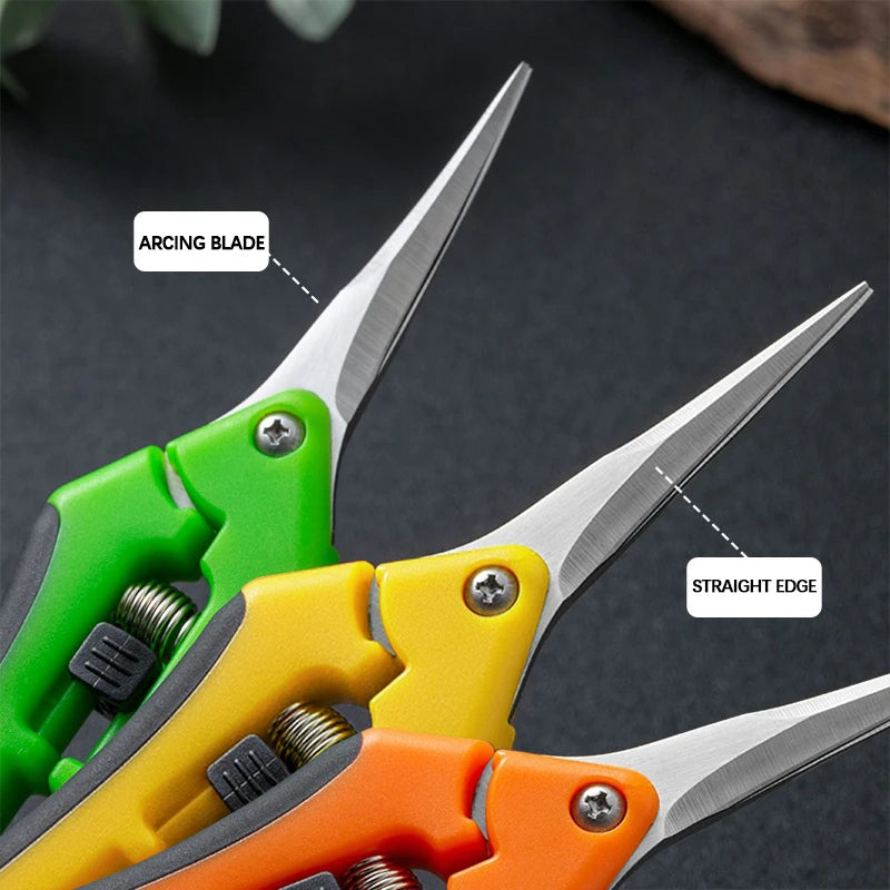 AIRAJ Garden Scissors | Non-Slip Ergonomic Pruning Shears for Garden, Flowers, Frui additional angle