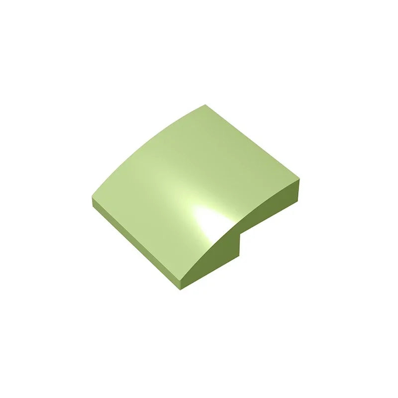 Gobricks GDS-1270 Slope, Curved 2 x 2 Inverted | Compatible with Lego 32803 Buildin additional angle