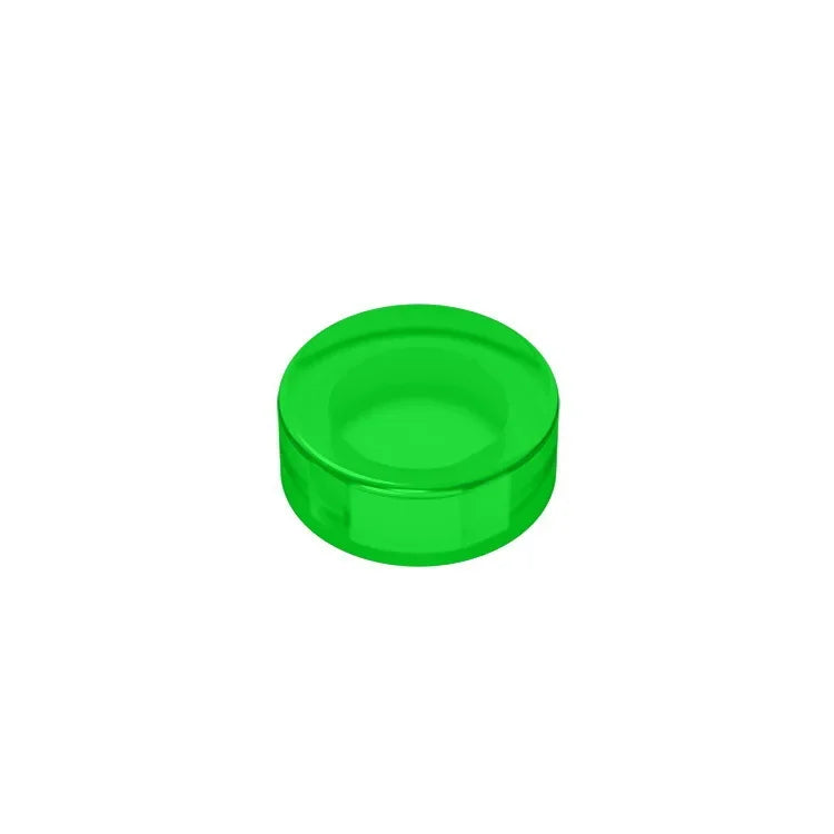 Gobricks GDS-612 Flat Tile 1x1 Round | Compatible Building Block close-up view