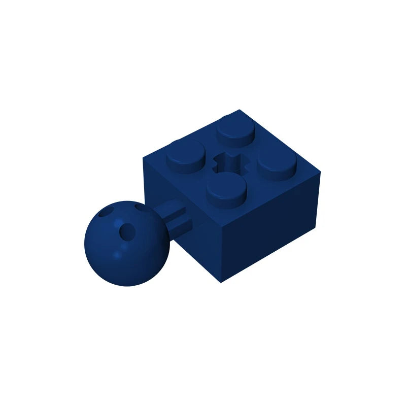Gobricks GDS-976 Technical Brick Modified 2 x 2 with Ball Joint and Axle Hole | Com additional angle