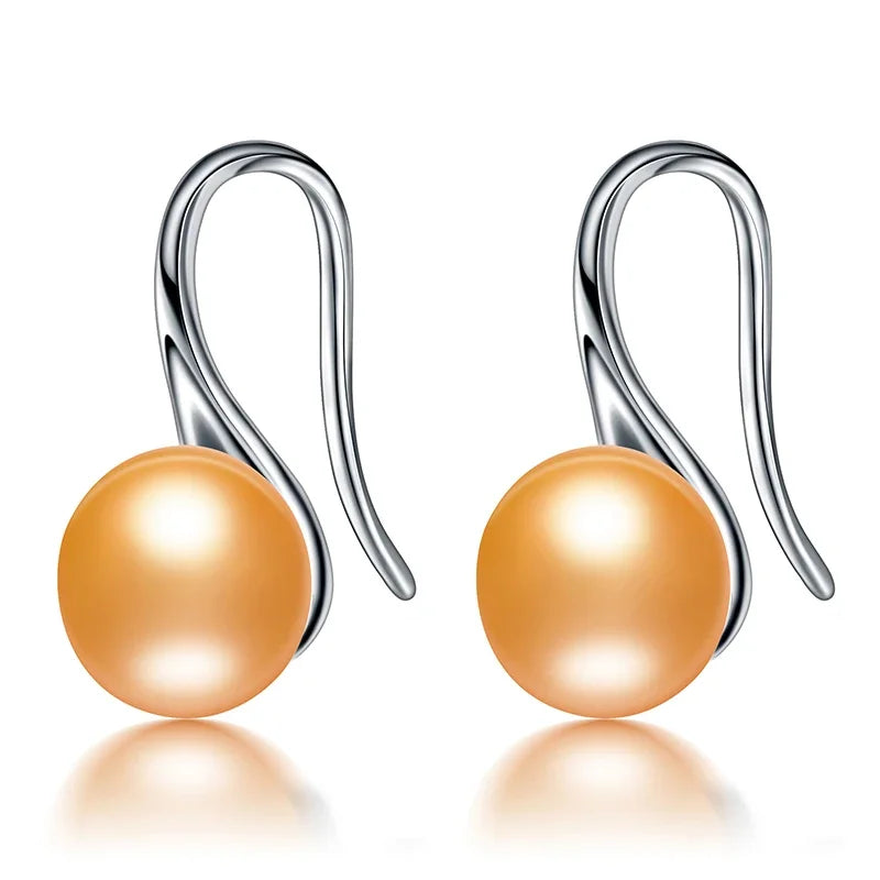 Dainashi Freshwater Pearl Earrings | 925 Sterling Silver Drop Earrings for Women lifestyle view