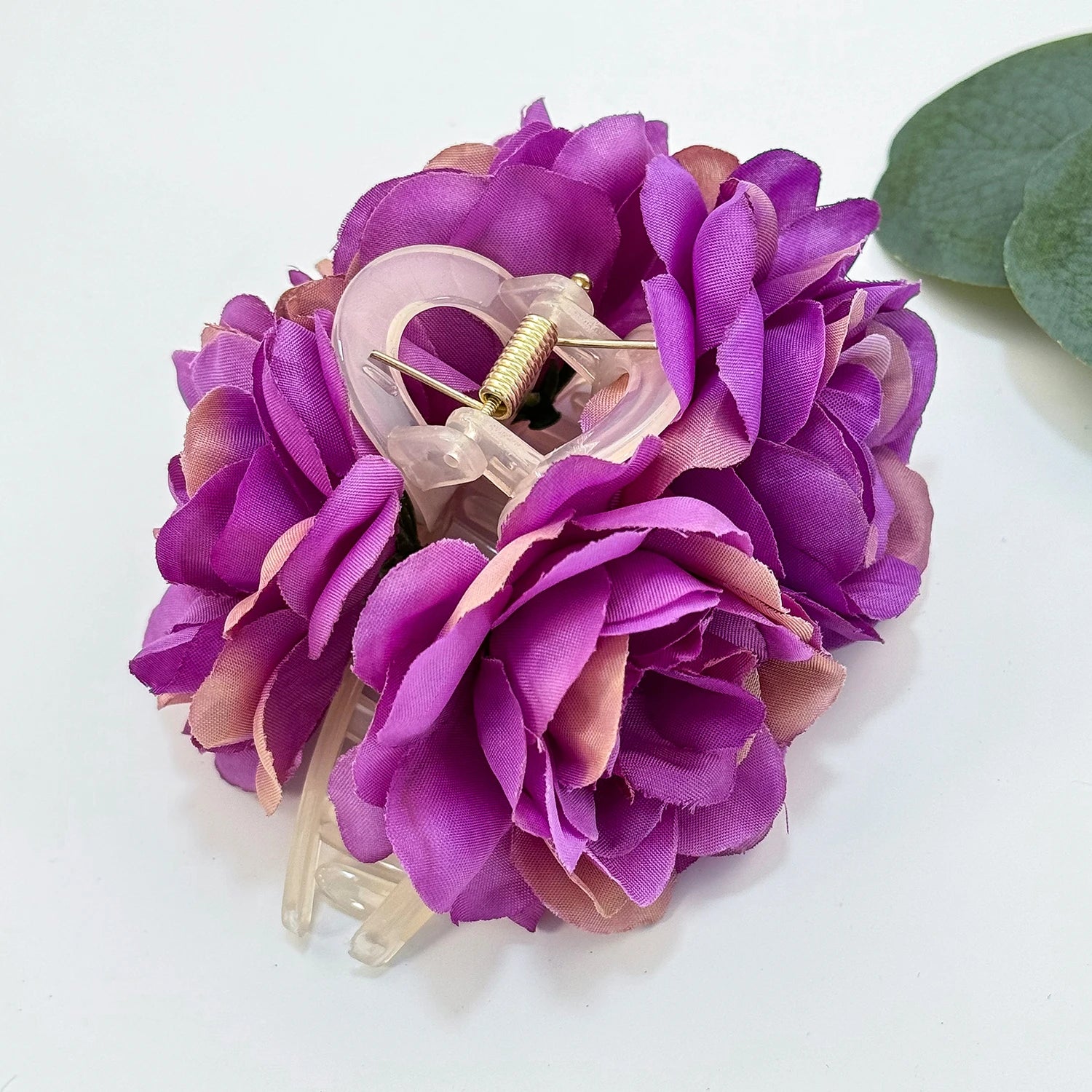 Women Girls Flower Hair Claw Clips Wedding Headdress For Bridal Bridesmaid Party Floral detail view
