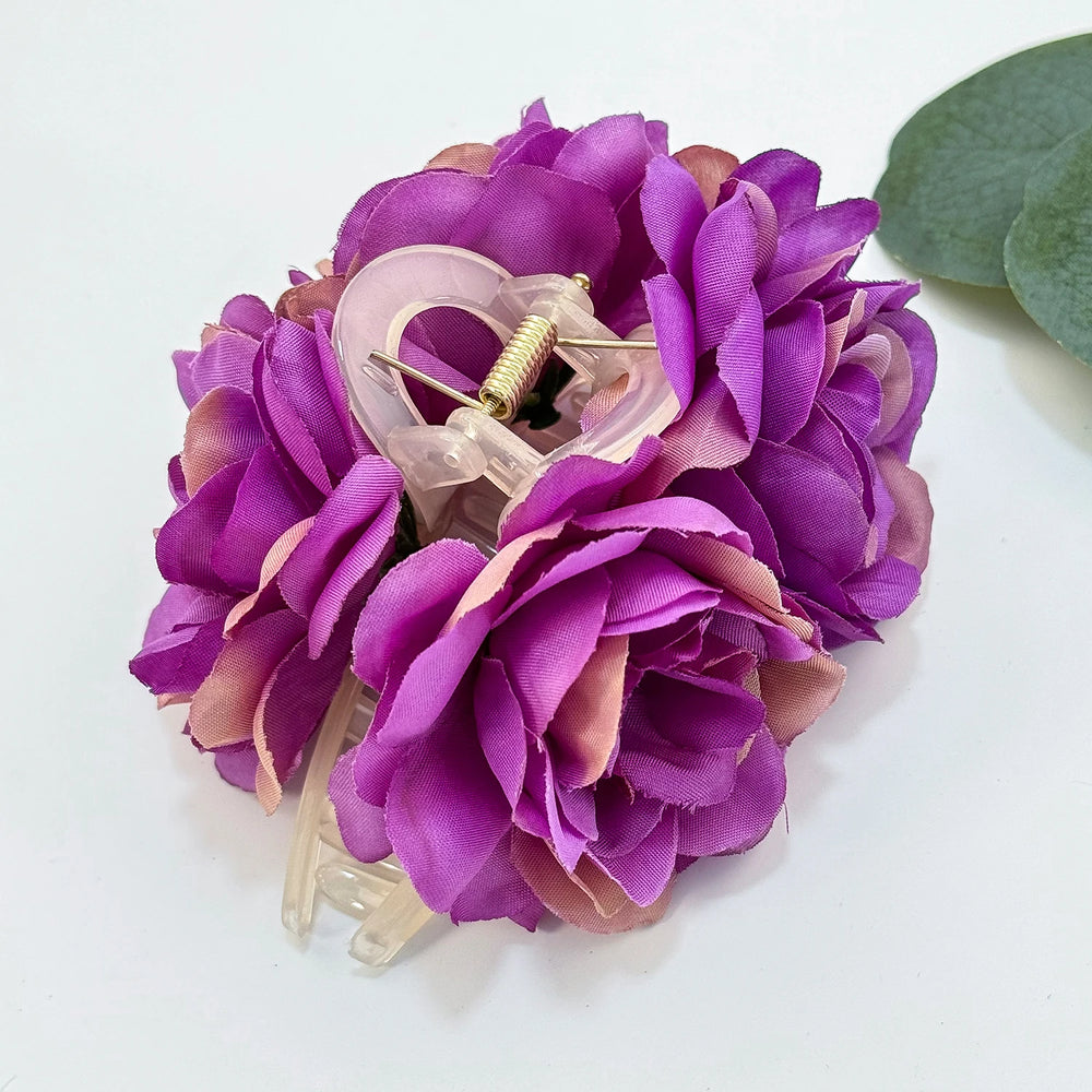 Women Girls Flower Hair Claw Clips Wedding Headdress For Bridal Bridesmaid Party Floral detail view