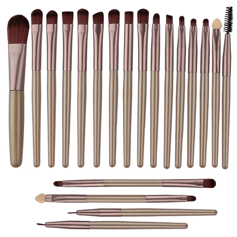 20pcs Eye Makeup Brush Set Portable Soft Makeup Brushes Beauty Tools Foundation Eyesh alternate view