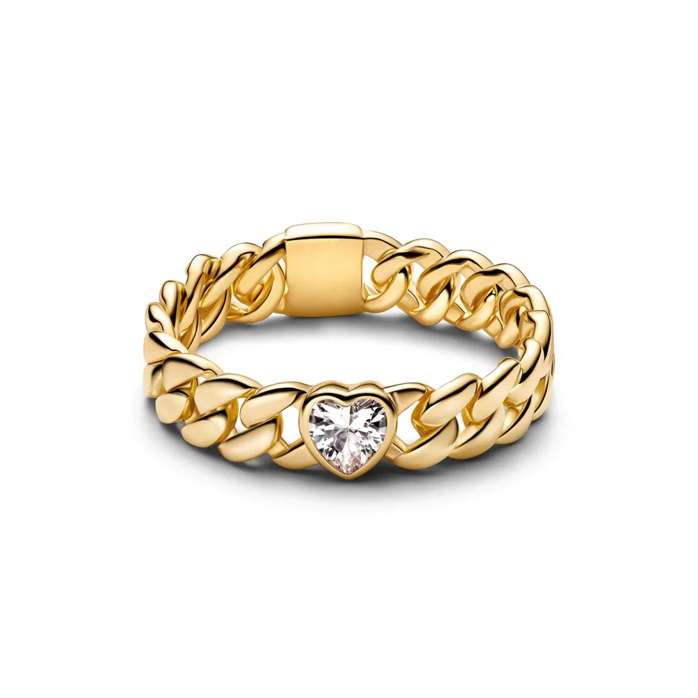 925 Sterling Silver Heart-Shaped Butterfly Flower Ring | Exquisite Charm Jewelry for alternate view