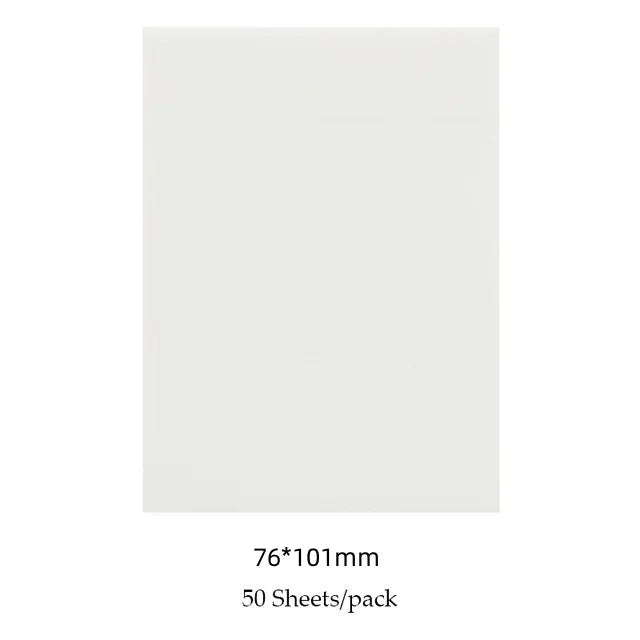 50 Sheets Creative Transparent PET Waterproof Sticky Notes Notepads - School Statione alternate view