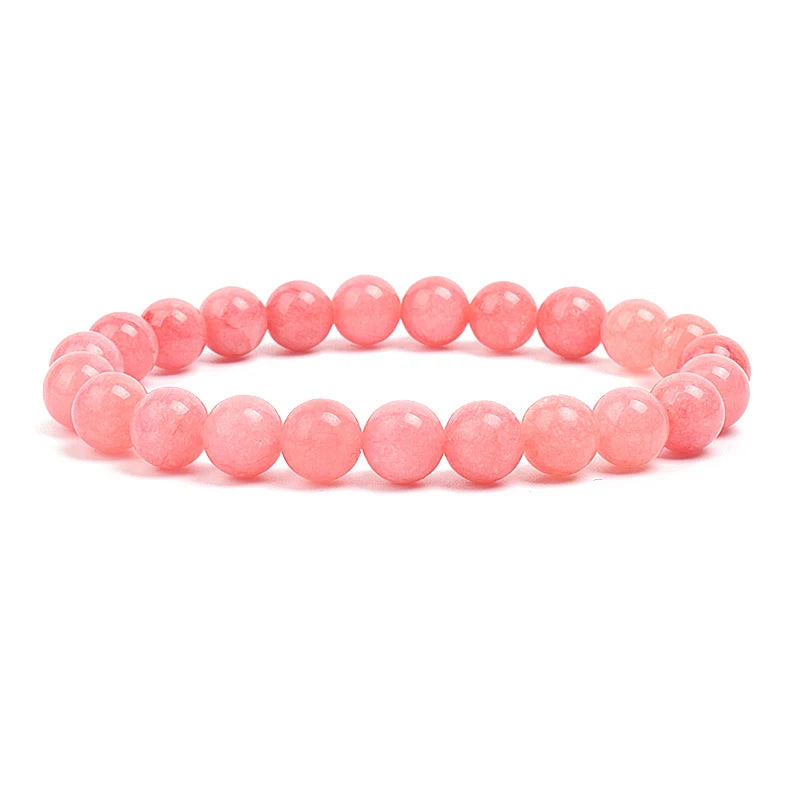 Natural Stone Beads Bracelet For Women Men Amethysts Crystal Quartzs Aquamarines Ja additional angle
