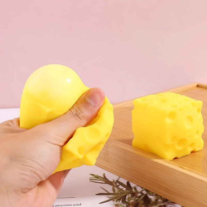 Cheese Squishy Stress Ball | Sensory Fidget Toy for Kids and Adults detail view