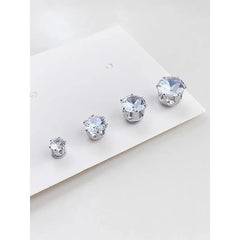 1/2pcs Simple Magnetic Earrings Ear Clips for Men Women, Stud Earring Zircon Ear Bone Cochlear Clips
