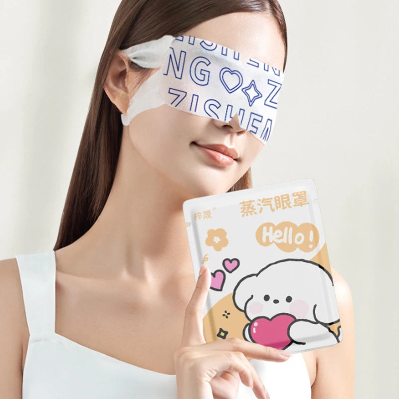 10Pcs Disposable Self-Heating Steam Eye Mask | Cartoon Sleep Aid & Eye Relaxation alternate view