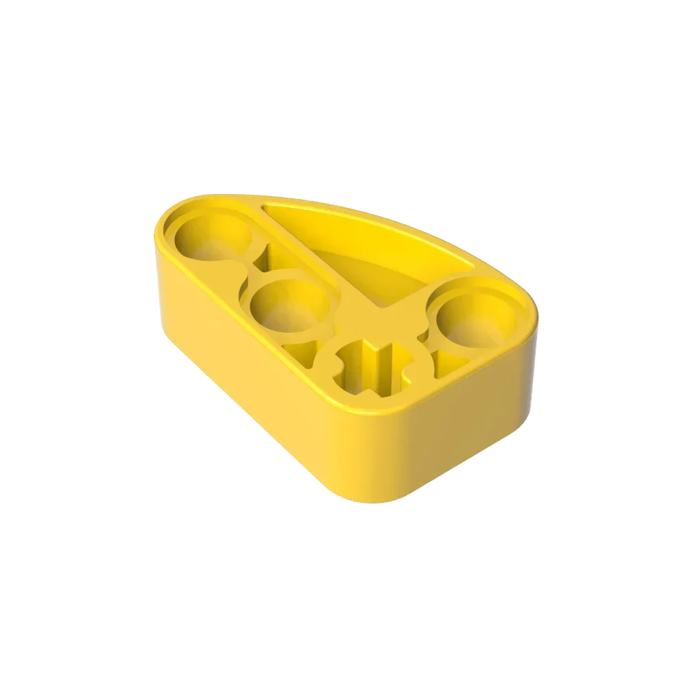 Gobricks GDS-2016 Technical Beam 2 x 3 L-Shape with Quarter Ellipse Thick | Building alternate view