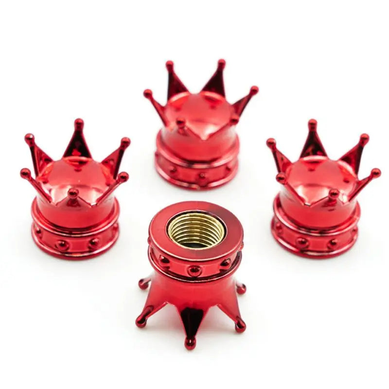 Universal Crown 4 PCS Car Wheel Tire Valve Caps Tyre Rim Stem Covers Airdust For Car Acc detail view