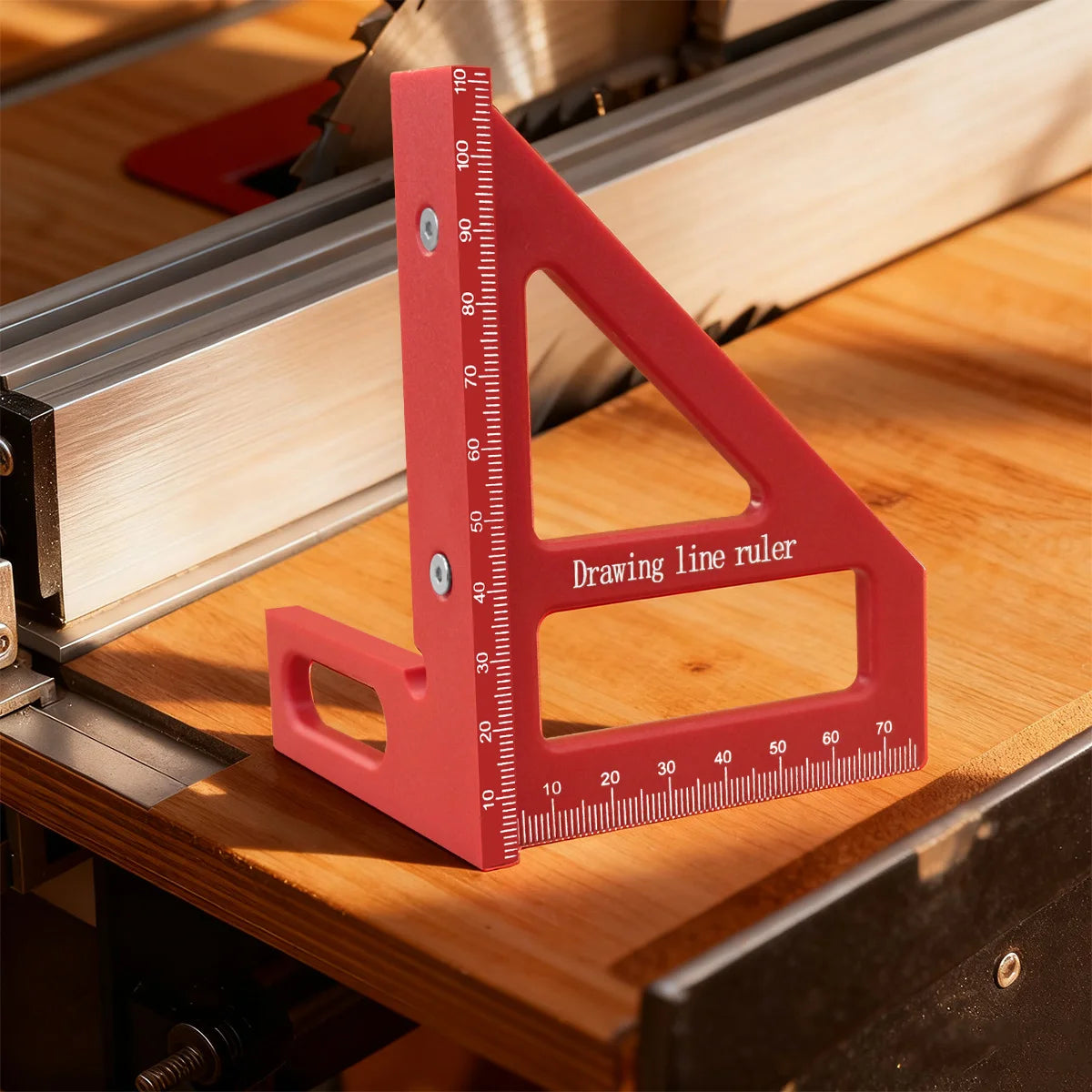 Multi-Angle Measuring Ruler | 45/90 Degree Plastic Carpenter Square & Miter Triangl additional angle