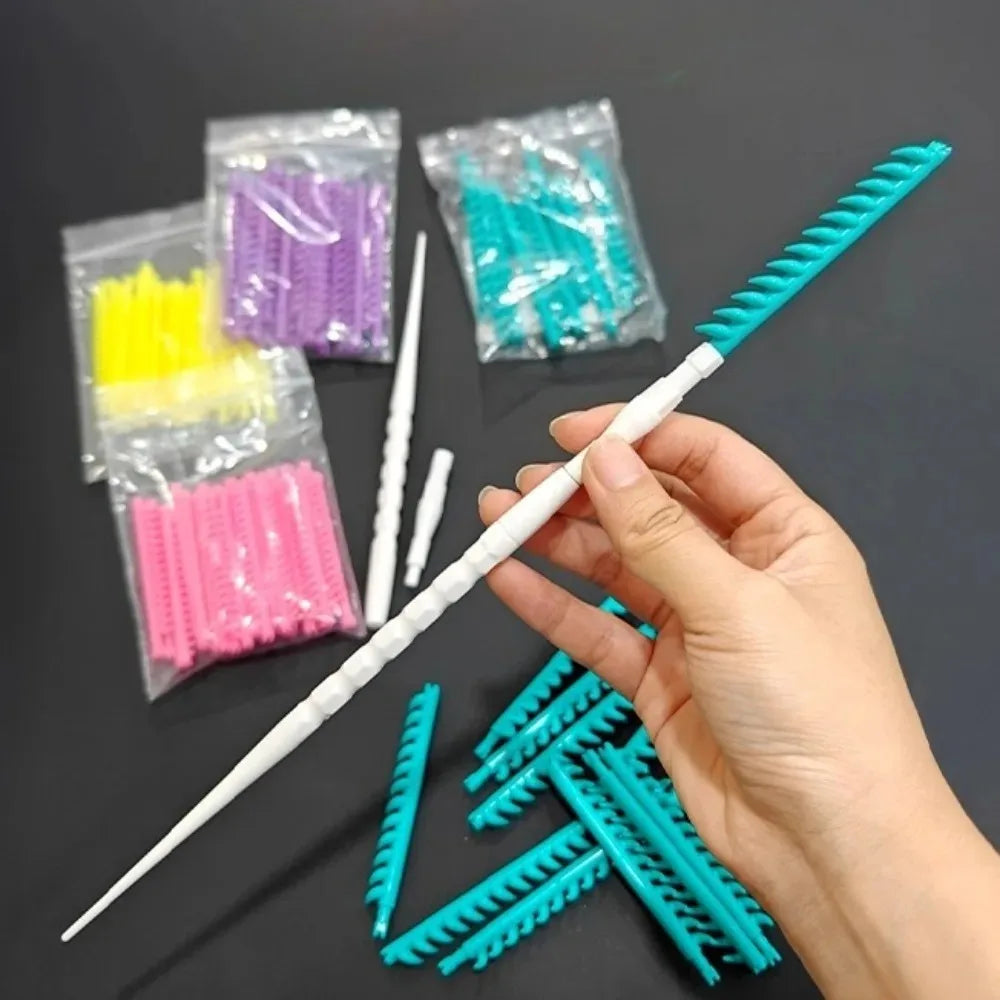 20/30pcs Hair Root Perm Rods Bars Curlers with Clips Bangs Volumizing Waves Fluffy Sa lifestyle view