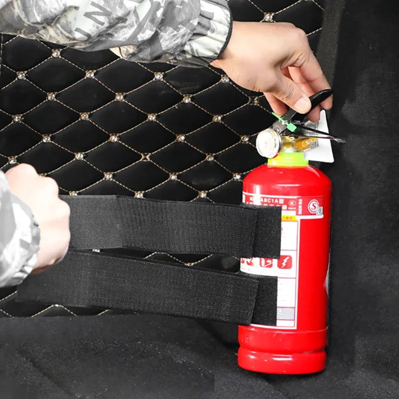 Car Trunk Organizer Elastic Fixing Tape Fire Extinguisher Water Tank Miscellaneous St lifestyle view