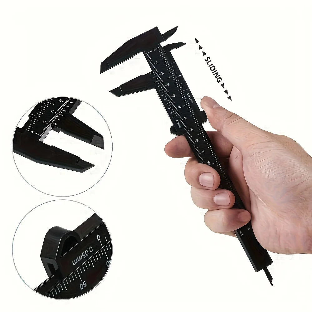 3-Pack Plastic Vernier Calipers Set | Dual Scale Measuring Tool for Precision Work lifestyle view
