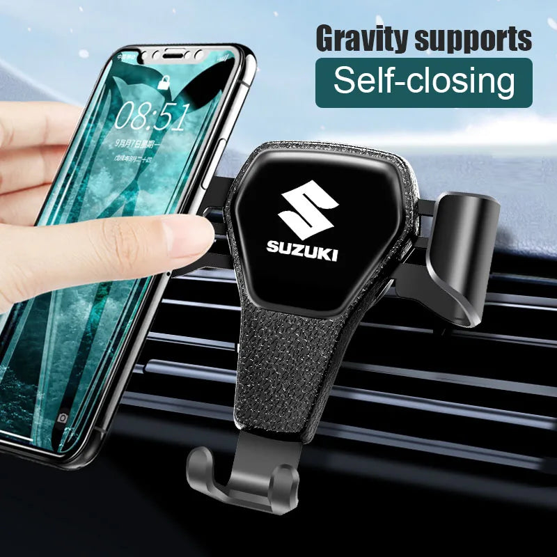 Car Phone Holder for Suzuki Swift Jimny Alto SX4 | Gravity Auto Clamp Bracket lifestyle view
