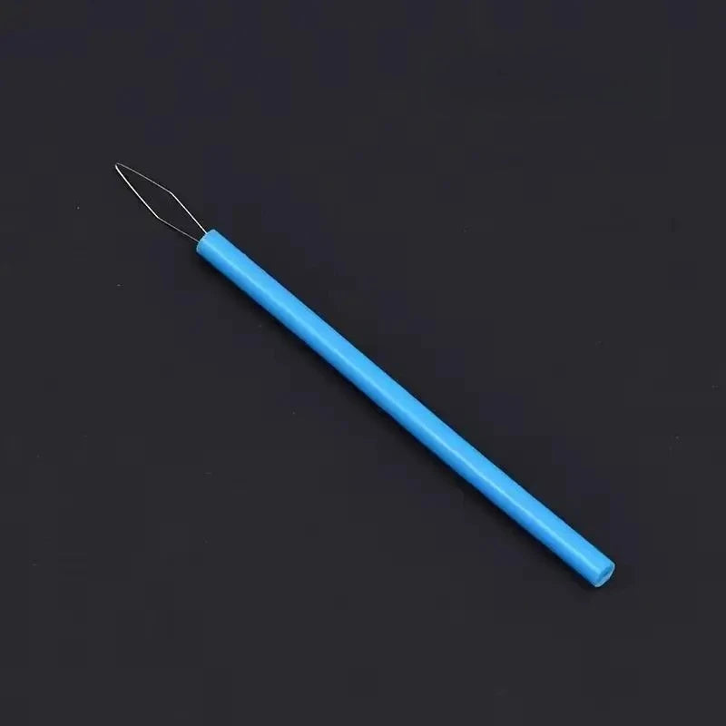 Multi-Color Cylindrical Needle Threader Tool for Sewing Beading - Durable Plastic Eas alternate view