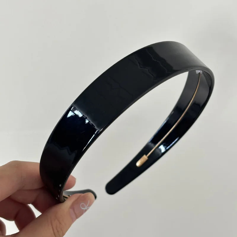 Fashion Acetate Headband BLOND HAVANA Color Matching Hair Band Wide Headband Women Gi alternate view